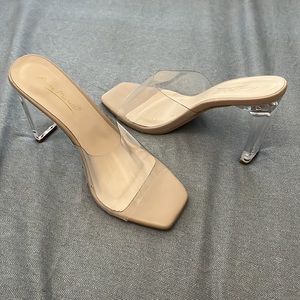 Transparent Nude Heels